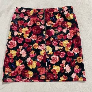 Forever 21 Floral Mini Skirt